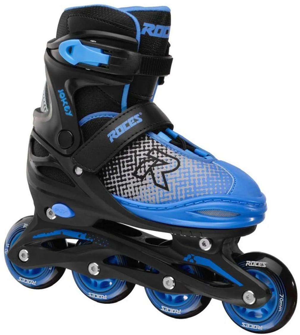 Roces Jokey X inliners sort/blå – justerbar pasform og bremse til tryg start.