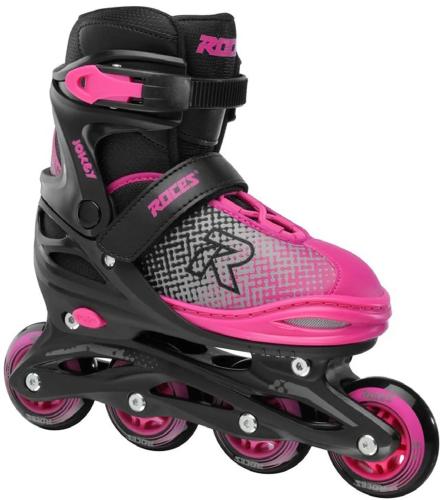 Roces Jokey X inliners sort/pink – justerbar pasform og bremse til tryg start.