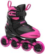 Roces Moody X inliners i sort/pink til børn – justerbar pasform og bremse.