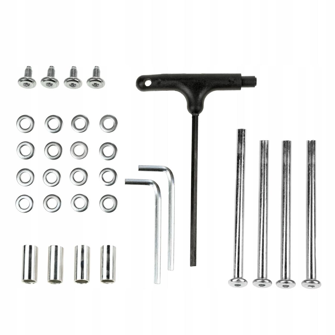 3-i-1 hjulboltsæt til Raven rulleskøjter til ombygning af Raven LIA og Raven ISLA fra inline til tri eller side-by-side.