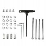 3-i-1 hjulboltsæt til Raven rulleskøjter til ombygning af Raven LIA og Raven ISLA fra inline til tri eller side-by-side.