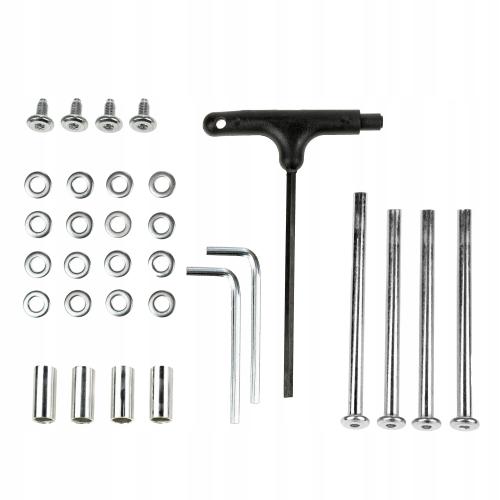 3-i-1 hjulboltsæt til Raven rulleskøjter til ombygning af Raven LIA og Raven ISLA fra inline til tri eller side-by-side.