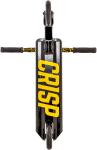Crisp Blaster trick løbehjul i sort/guld med 110 mm hjul, IHC og park-orienteret deck til børn og unge riders.