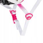 Raven Essto skaterhjelm i hvid/pink med justerbar pasform og ventilationshuller
