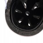 Raven Essto skaterhjelm i hvid/pink med justerbar pasform og ventilationshuller