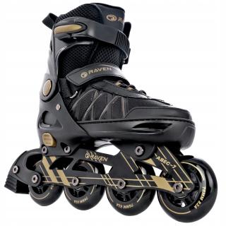 Raven Expert rulleskøjte med justerbar pasform, ABEC-7 kuglelejer og aluminium chassis.