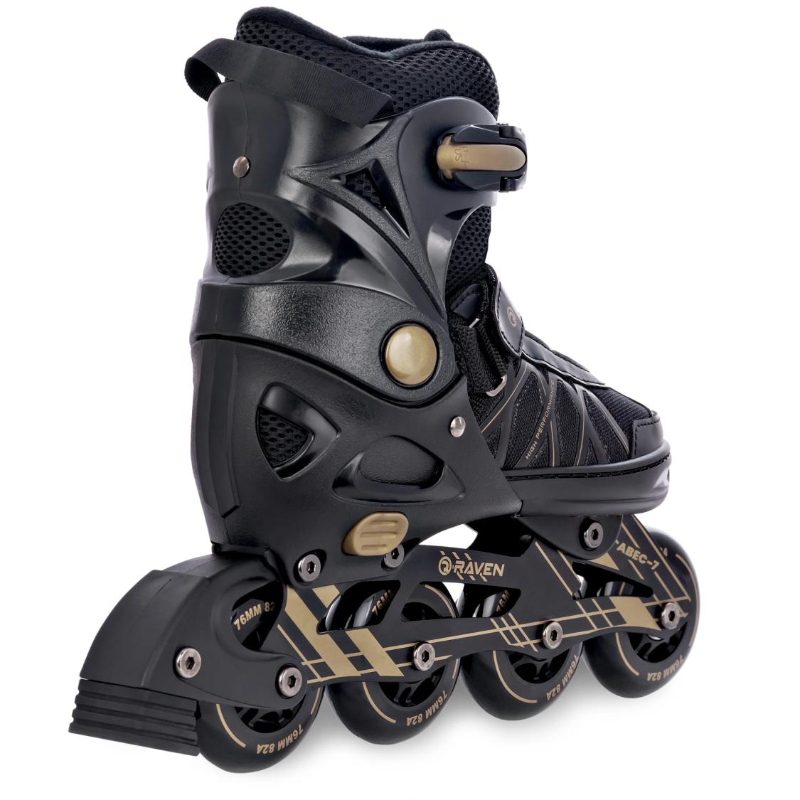 Raven Expert rulleskøjte med justerbar pasform, ABEC-7 kuglelejer og aluminium chassis.