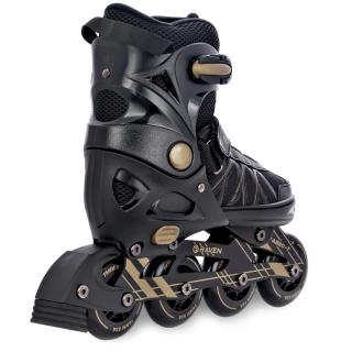 Raven Expert rulleskøjte med justerbar pasform, ABEC-7 kuglelejer og aluminium chassis.