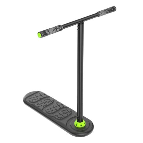 INDO Fusion Classic trampolin-scooter – blødt, bredt deck og justerbar bar til sikre barspins, tailwhips og flips på trampolin/foam pit.
